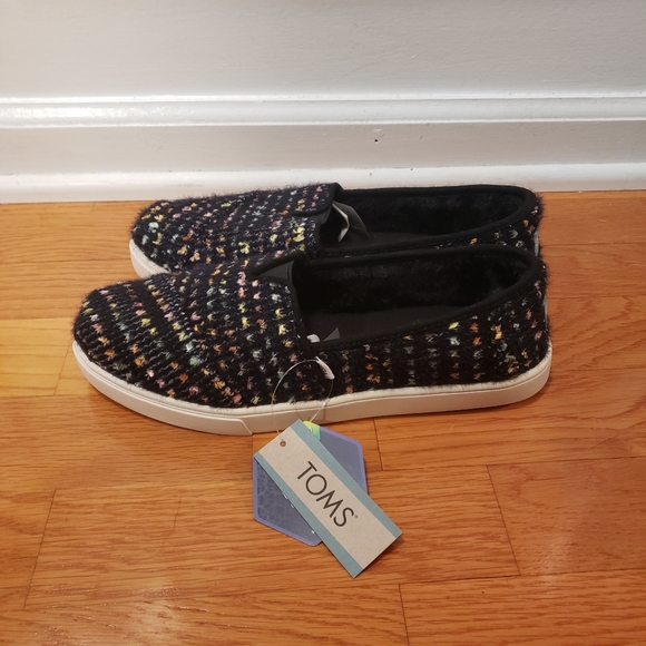 TOMS Black Chenille Alpargata Cupsole - Picture 6 of 11